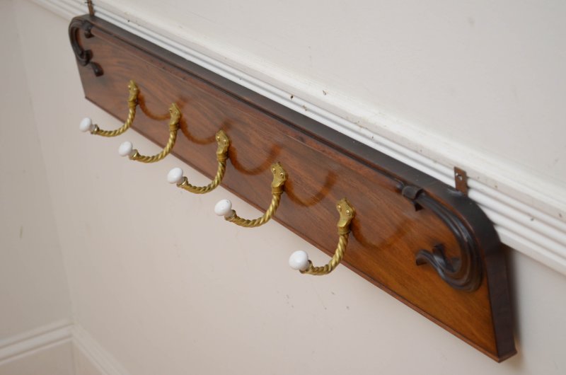 English Antique Coat Hooks Coat Rack - Image 4